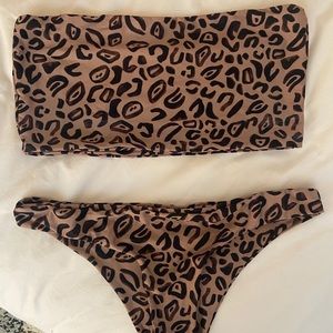 STONEFOX SWIM LEOPARD BIKINI SET SZ M